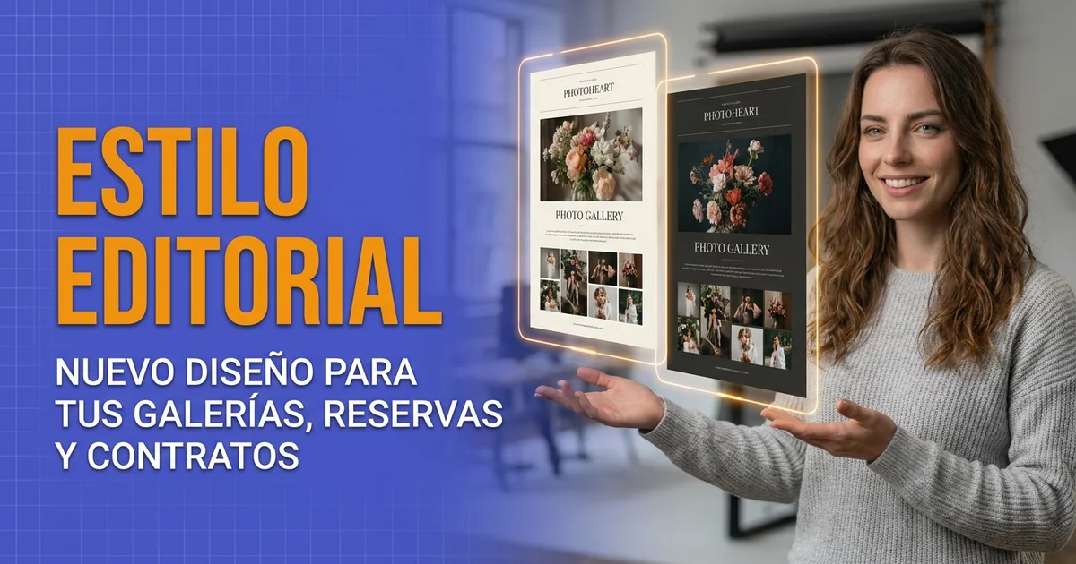 Editorial: un nuevo estilo para tus galerías, reservas y contratos